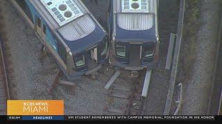 Metrorail train derails at Medley railyard