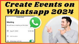 How to create events on WhatsApp (2024) | How to add events on WhatsApp