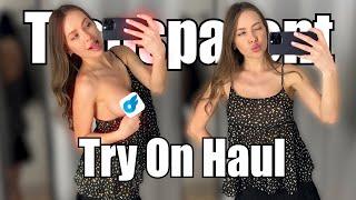 Transparent Try On Haul | Beginner Model (4k)