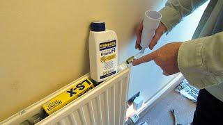 How to add Fernox Central Heating Protector Inhibitor F1 via a radiator #fernox