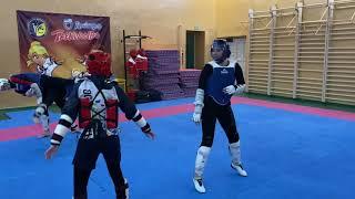 Spinning kick funny training, Dnipro taekwondo, episode 27.04.2021.