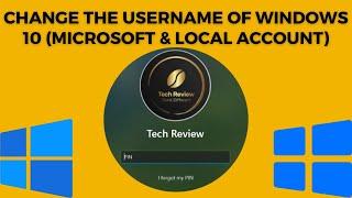 How To Change The Username Of on Windows 10 Account (Local Account Or Your Microsoft Account)