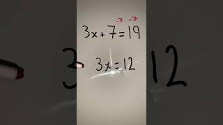 Solve EQUATIONS! #shorts #maths