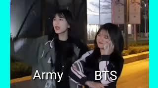 BTS X Army X Blink ( BTS, Army, Blink Vs Hater)  ( Blackpink Fan See the hole video)