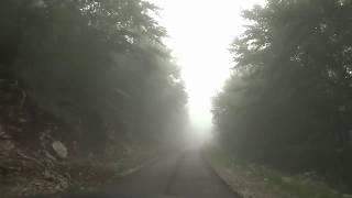 Driving through Mt Lovćen National Park in Montenegro