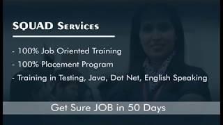 SQUAD Infotech | Best Software Testing Institute | Software Testing Course | Best Placement !