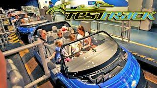 TEST TRACK Ride, 4K Low Light - EPCOT Walt Disney World - On Ride