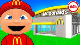 Baby Spends 24 HOURS in MCDONALDS!