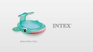 Piscina Hinchable Infantil con Aspersor Ballena | INTEX