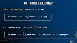 Tutorial: DPC++ New Features - Unified Shared Memory (USM), Sub-Groups...