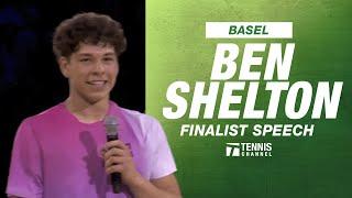 Ben Shelton's Basel Finalist Speech | 2024 Basel Championship