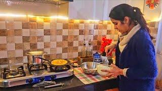 ‍️My realistic wintry morning to evening routine with my husband and sonwinter ki special recipe