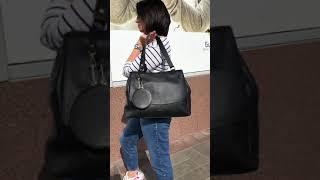 Черная мягкая сумка мессенджер Ripani 9268OO.00003 Nero из коллекции Осень/Зима 2021/22