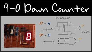 Tutorial | Designing a 9-0 Down Counter using the 74393 4 Bit Counter