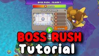 Boss Rush | 145 Boss Pops | Map 1 | BTD6 Boss Tutorial