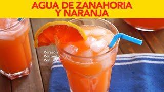 AGUA DE ZANAHORIA CON NARANJA ~ Corazón Contento con Ley