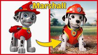 PAW PATROL Animation Movie Characters As IN REAL LIFE | TRACKERCHASESKYE