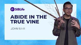 Abide in the True Vine (John 15:1-11) | Pr Wagner Daniel | SIBLife Church