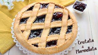 JAM TART with Shortbread Without Butter - Easy Recipe by Benedetta