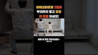 스쿼트 없이 하체를 키우는 최고의 운동방법 (#무릎통증 #허리통증 #shorts)