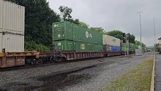 Norfolk Southern #4518 leads an intermodal at Lewistown, PA (05/29/2025)