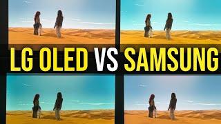 LG OLED C4 vs Samsung S90D vs G4 vs S95D QD-OLED TV Comparison