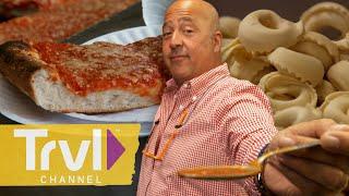 A "Slice" of Italy in Bensonhurst, Brooklyn | Bizarre Foods with Andrew Zimmern | Travel Channel