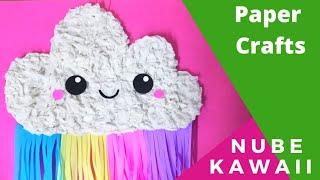Manualidades para niños Nube Kawaii  Papercrafts | Manualidades de papel