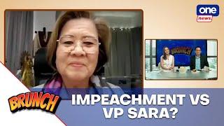 Brunch | There are enough grounds for Sara's impeachment, but Senate backing uncertain - De Lima