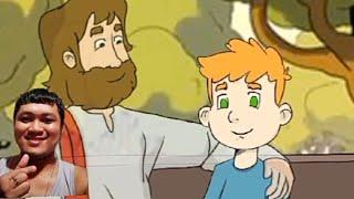 I watched, Jesus encourage the boy