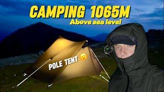 Solo Camping in Wales, 1065M above sea level! in The Lanshan 2! are pole tents an American fad?