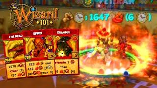 Wizard101 Level 170 Fire PvP: INSANE SEVEN Damage Over Time Game!