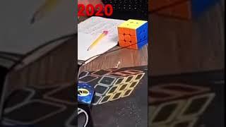 Before vs Now rubik’s cube time solving