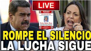 EN VIVO  : HABLA María Corina ROMPE SU SILENCIO "Maduro es UN PROBLEMA INTERNACIONAL"