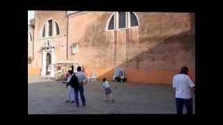 Leaning bell tower of San Martino church, Burano