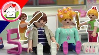 Playmobil filmpje Nederlands Anna en Lena spelen kapper - Familie Huizer