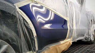 Car painting | Покраска переходом | Extreme zone blending paint & clear coat / Polishing