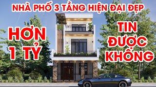 TIN ĐƯỢC KHÔNG ? Nhà 3 tầng hiện đại chỉ hơn 1 tỷ kích thước 6x18M