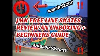 JMK RIDE FREE LINE SKATES UNBOXING & REVIEW + BEGINNERS GUIDE