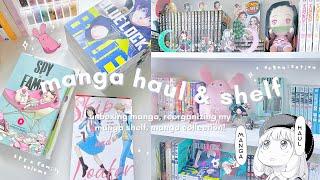 manga haul + unboxing // organizing my manga shelf & collection!