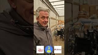 Delivering #humanitarianaid to #ukraine  in Dnipro with #bikesforukraine