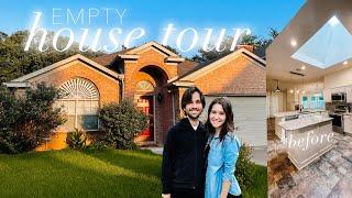 EMPTY HOUSE TOUR!! *before renovations!* WE BOUGHT OUR FIRST HOME!!! 