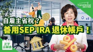 【退休規劃】美國退休｜"SEP IRA 退休帳戶" 自僱主省稅福利計畫！最高可延稅金額? 優缺點? 及規則有哪些?｜泛宇企業一站式服務｜TransGlobal 泛宇企業通