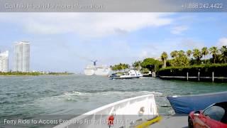 Driving Tour of Fisher Island - Ferry Ride to the Island