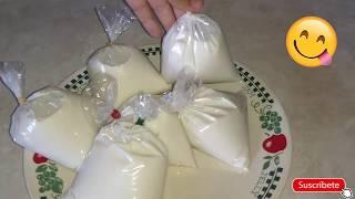 Como hacer hielitos o bolis de leche