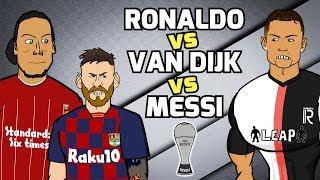 MESSI vs RONALDO vs VAN DIJK! The Best Awards: Football Challenges