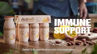 Actimel Immune Support ft. Actimel plant based.