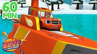 Blaze Water Rescues & Adventures! w/ AJ   | 1 Hour Compilation | Blaze and the Monster Machines