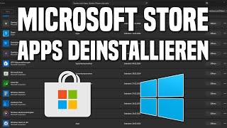 Microsoft STORE Apps DEINSTALLIEREN | Windows 10 & 11