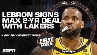 Perk: This may be LeBron James' LAST SEASON  + Bronny James expectations | First Take